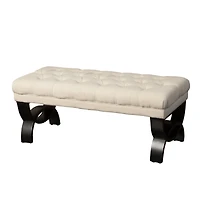 Streamdale Ottoman With Diamond Stitch And Modern Legs