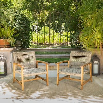 Streamdale Hampton Wicker Club Chair Antique Style, Modern Comfort