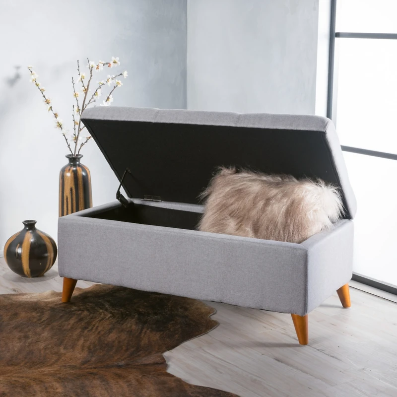 Streamdale Traditional Storage Ottoman Bench For Home Organization