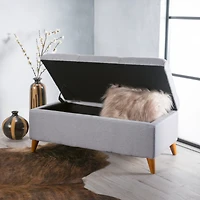 Streamdale Traditional Storage Ottoman Bench For Home Organization