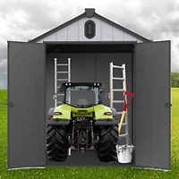 6x8FT Plastic Storage Shed: Big Storage for Backyard and Garden