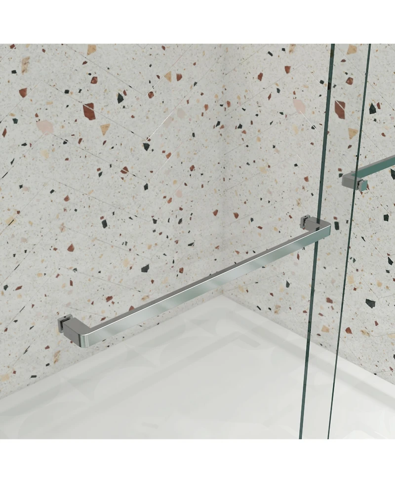 Streamdale 5/16" Bypass Shower Door, Polished Chrome, 56"-60"x74