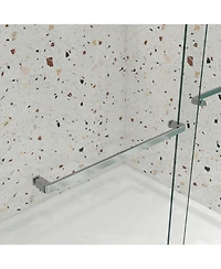 Streamdale 5/16" Bypass Shower Door, Polished Chrome, 56"-60"x74