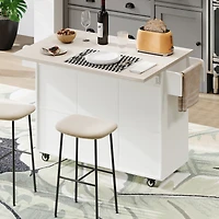 Streamdale Multipurpose Kitchen Island with Tilt-Out Trash Can
