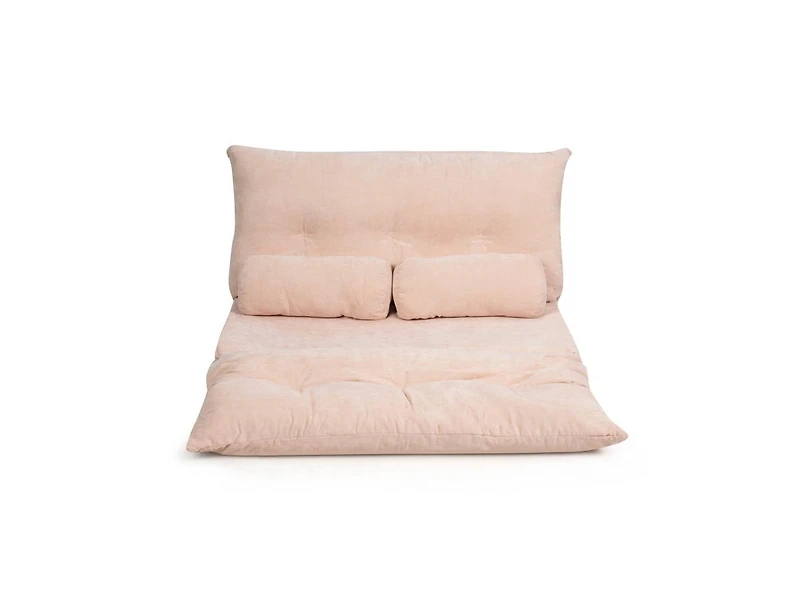 Slickblue 6-Position Adjustable Sleeper Lounge Couch with 2 Pillows