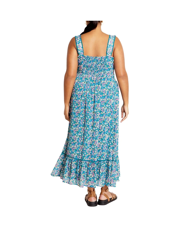 City Chic Plus Lidia Print Dress