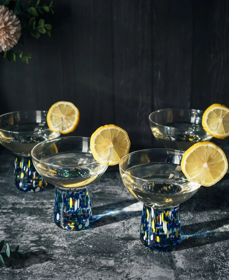 The Wine Savant Stemless Margarita Glasses Set of 4