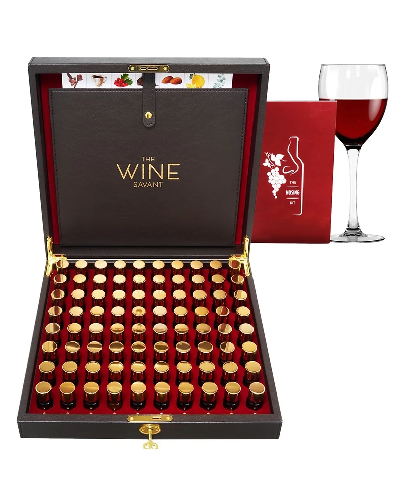 The Wine Savant Wine Aroma Kit Tasting Smelling 80 Aromas Set