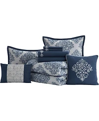 Stratford Park Lubava Clip Jacquard 10-Pc. Comforter Set, California King