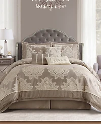 Stratford Park Therese Damask 7-Pc. Comforter Set