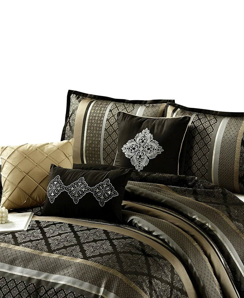Stratford Park Tefia Geometric 9-Pc. Comforter Set, Queen