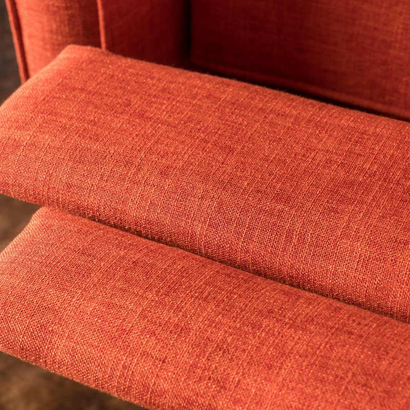 Streamdale Mid-Century Modern Button-Tufted Recliner With Beech Wood Legs
