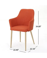 Streamdale Furniture Modern Twist Dining Chair With Contoured Comfort