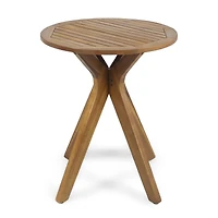 Streamdale Acacia Wood Outdoor Bistro Table With X-Base