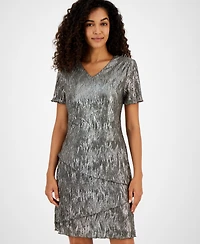 Connected Women's Bodre Asymmetric-Tiered Dress