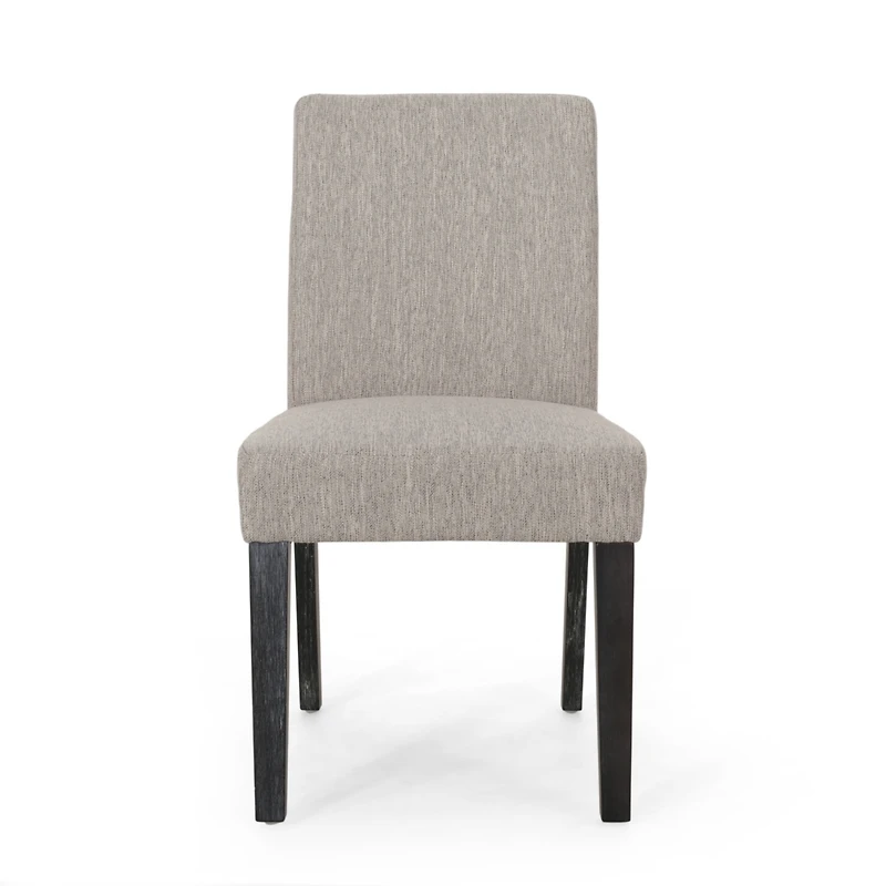Streamdale Contemporary Upholstered Dining Chair With Tapered Rubberwood Legs
