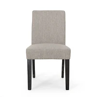 Streamdale Contemporary Upholstered Dining Chair With Tapered Rubberwood Legs