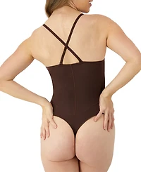 Maidenform Women's Firm Control Tummy-Shaping Multiway Thong Bodysuit DMS131