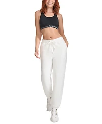 Calvin Klein Women's Fleece High Waist Drawstring Sweatpants