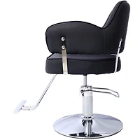 Simplie Fun Hydraulic Barber Chair with Wide Seat and Stainless Steel Footrest
