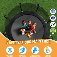 Streamdale 12' Trampoline with Safety Net & Basketball Hoop