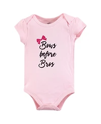 Little Treasure Baby Girls Breathable Cotton All-in-One Bodysuits