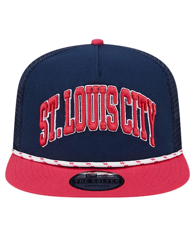 New Era Men's Navy St. Louis City Sc Throwback Golfer Snapback Hat