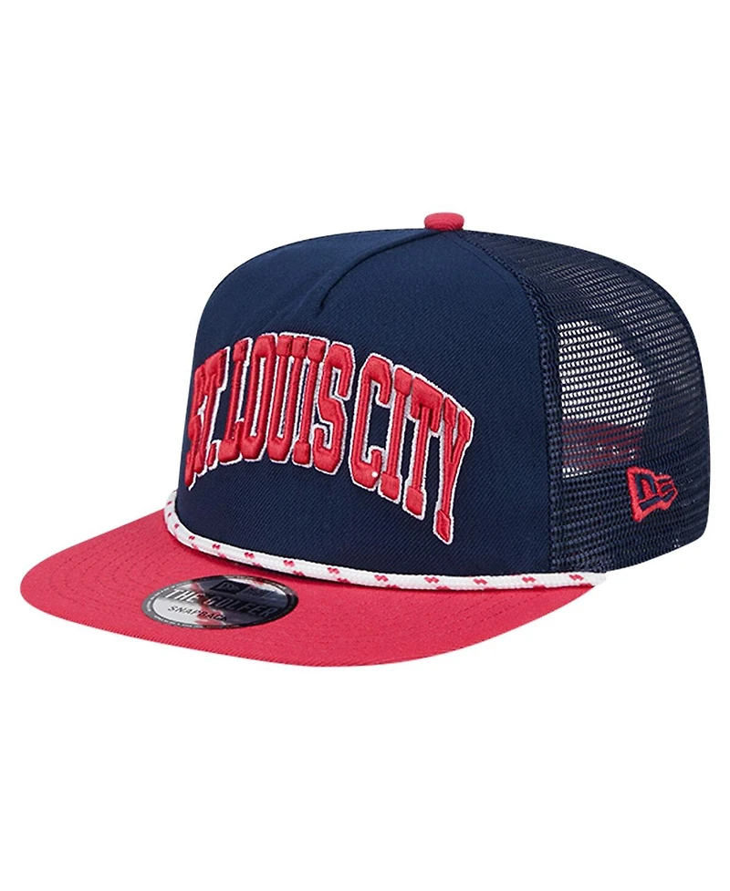 New Era Men's Navy St. Louis City Sc Throwback Golfer Snapback Hat