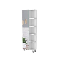 Fm Furniture Los Angeles Linen Cabinet with mirror