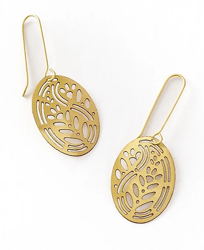 Matr Boomie Adhya Oval Drop Hook Earrings