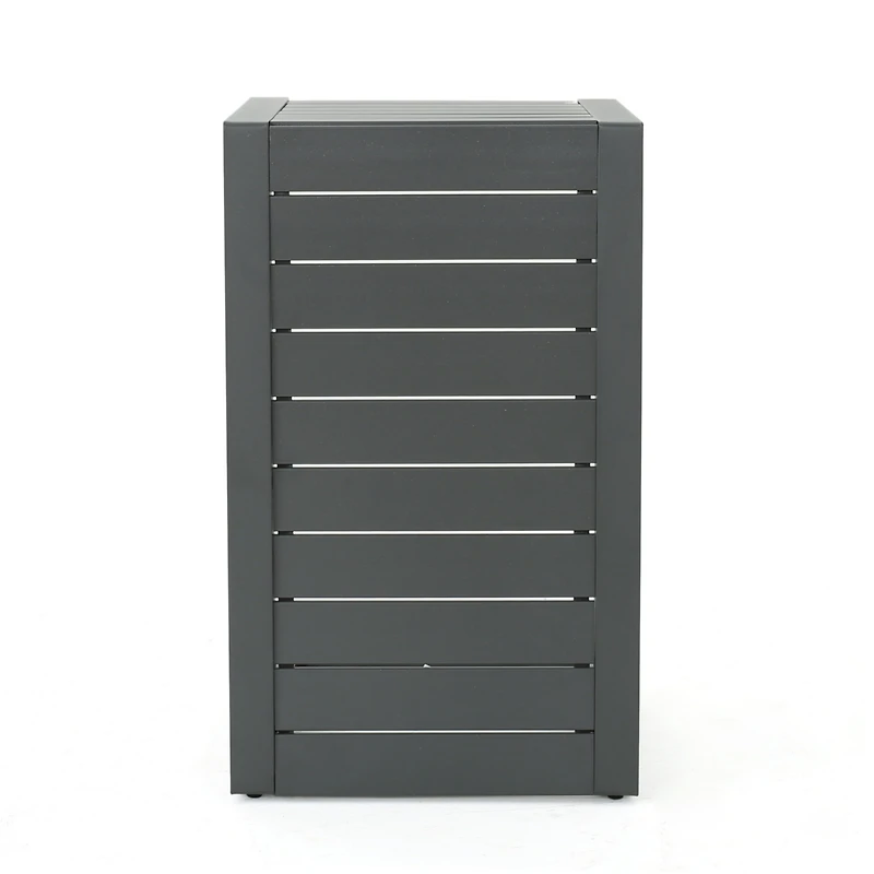 Streamdale Modern C-Shaped Patio Table Grey