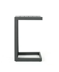 Streamdale Modern C-Shaped Patio Table Grey