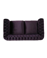 Streamdale Furniture Chesterfield Loveseat: Timeless Charm, Plush Comfort
