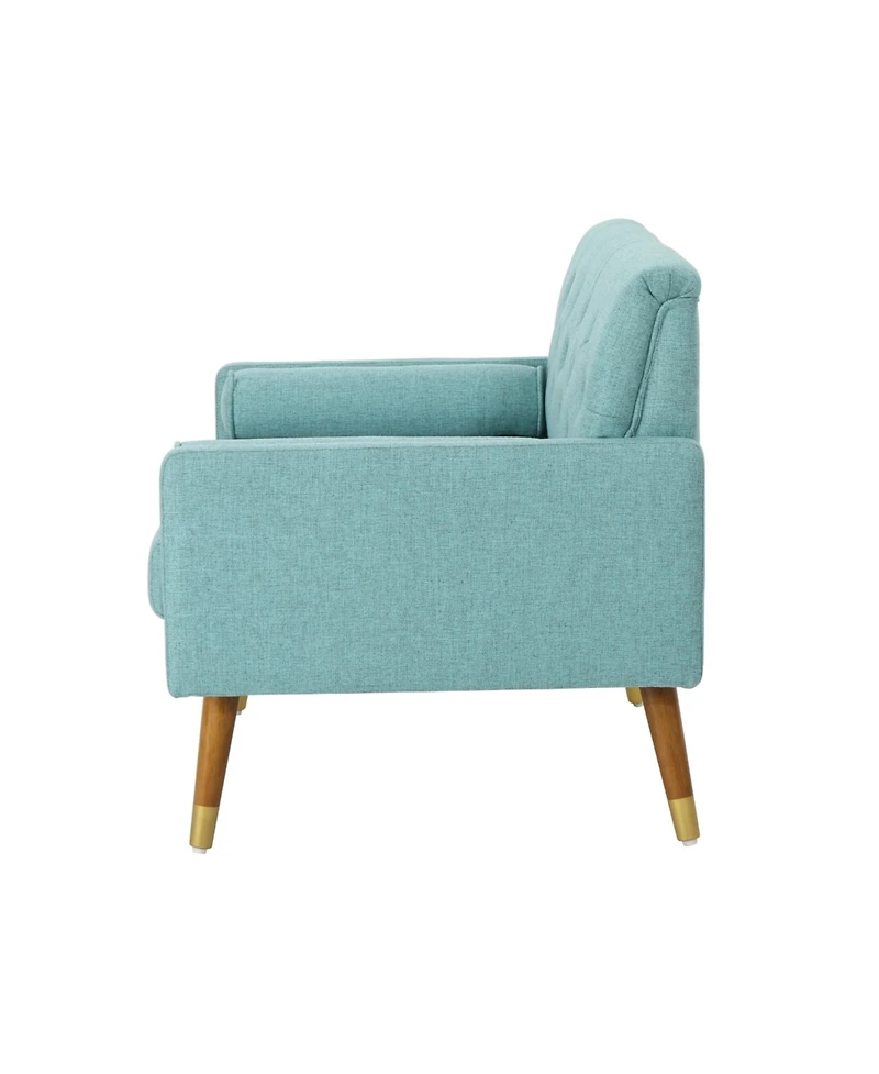Streamdale Mid-Century Modern Club Chair With Button Tufted Accents