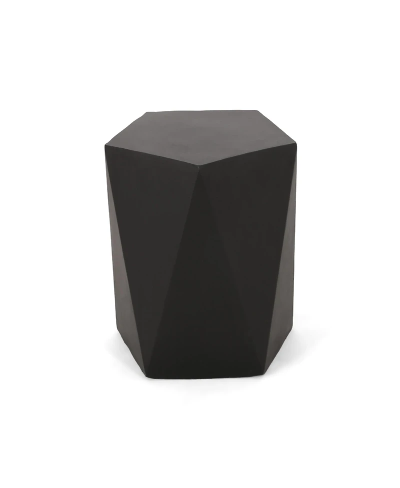 Streamdale Apollo Geometric Gem-Cut Side Table