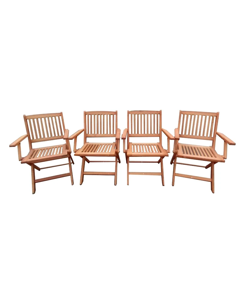 Streamdale Foldable Patio Dining Set with 4 Chairs