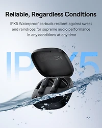 Baseus E20 Wireless Earbuds Bluetooth 5.3 Headphones in-Ear Earphones, White