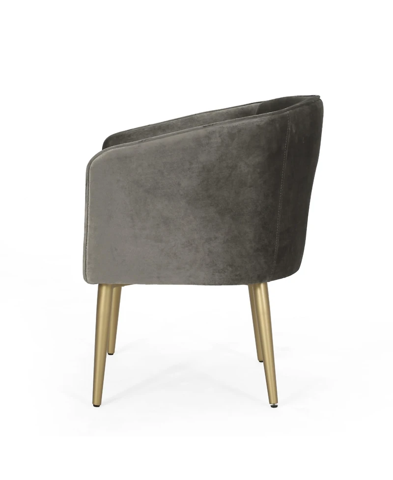 Streamdale Modern Glam Velvet Dining Chair With Button Tufting