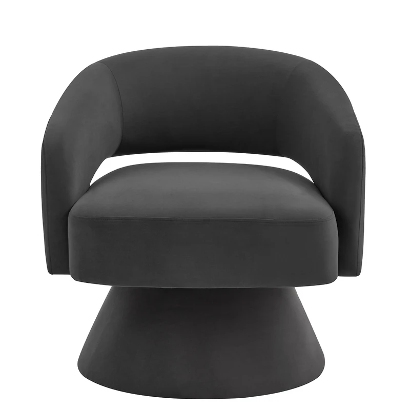 Simplie Fun Modern Swivel Accent Chair: Velvet Comfort, 360° Rotation