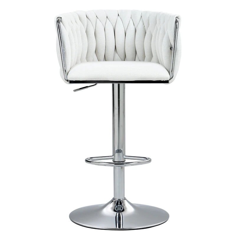 Streamdale 360 Swivel Bar Stools with Woven Cushions (Set of 2)