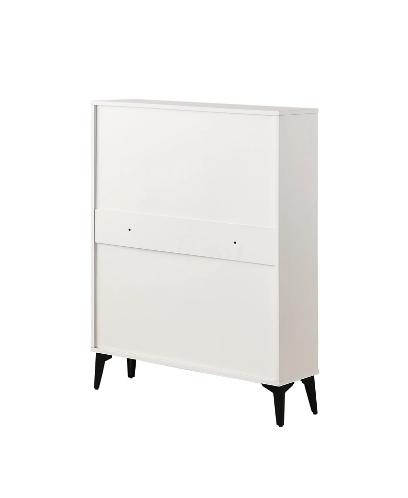 Streamdale Furniture Modern Tipping Bucket Shoe Cabinet with Ample Storage