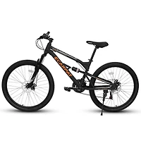 Streamdale Furniture 26" Aluminum Mountain Bike with 21-Speeds, Shock Absorption, and Disc Brakes