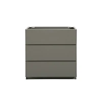 Streamdale Alice Gray Vanity Maximized Storage, Sleek Finish