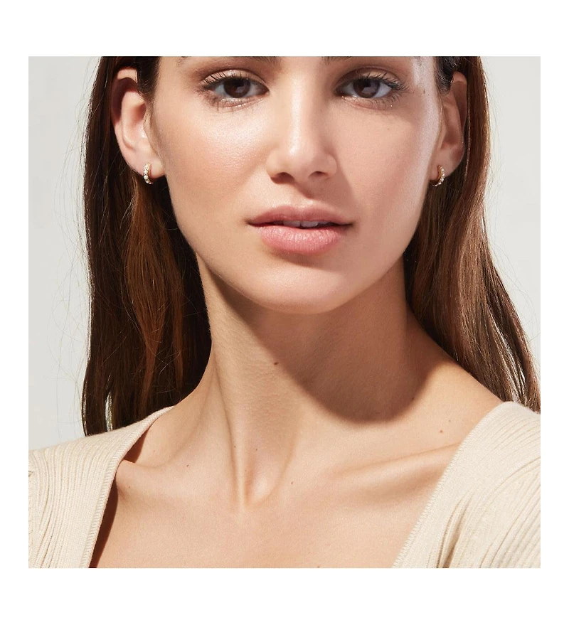 Ana Luisa Pearl Huggie Hoops - Ashley