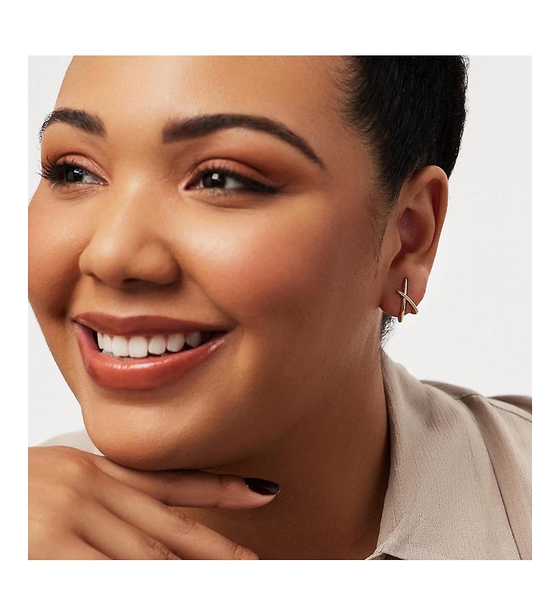 Ana Luisa Gold Stud Earrings - Sloane Pave