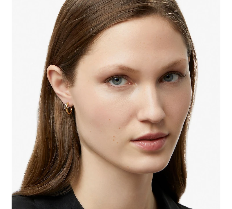 Ana Luisa Double Hoop Earrings - Scarlett Two Tone