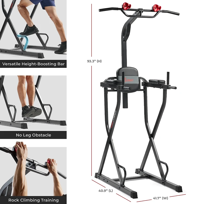 Sunny Health & Fitness Multifunctional & Adjustable Height Power Tower – Sf-XF922081