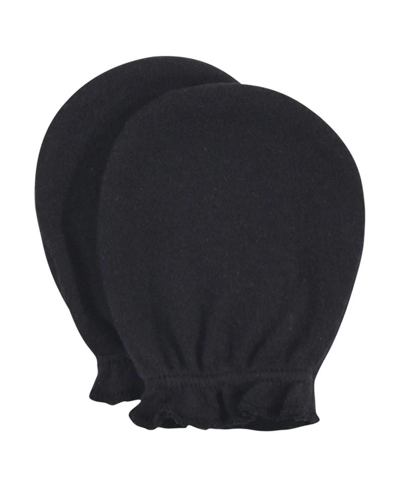 Hudson Baby Baby Girls Hudson Cotton Scratch Mittens, Enchanted Forest, 0-6 Months