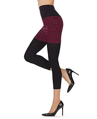 MeMoi Women's Racha Stripe Skirted Leggings