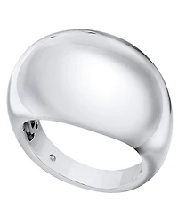 And Now This Silver Plated or 18k Gold Plated Brass Dome Ring